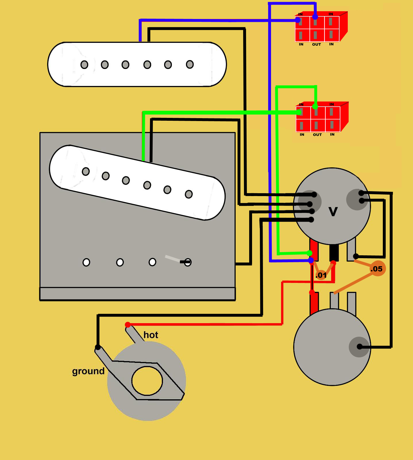 Guitar Pickups Wiring Diagram
